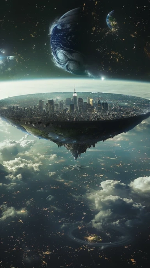 雙子地球太空場景-神秘的星際發現 - 第7241期
