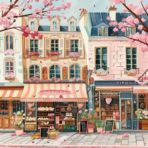 浪漫小店風(fēng)情圖片集合-描繪花店、面包房等浪漫主題場(chǎng)景 - 第7438期