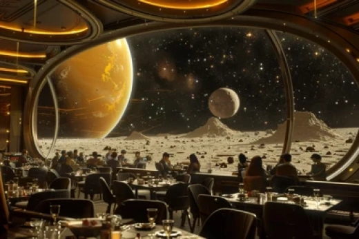 未來科幻空間場景合集-包括外星太空酒館和星空舞廳等場景 - 第3450期