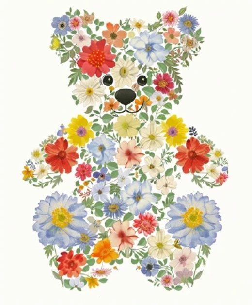 水彩小熊插圖合集-可愛水彩插圖，展現復古風格熊玩具 - 第4936期