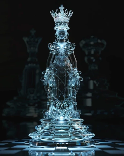 寶石皇冠與香水與國際象棋王的光影藝術 - 第1083期