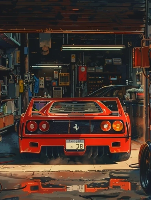 賽車主題動漫插圖合集-濃郁的90年代風(fēng)格和街頭賽車氛圍 - 第3481期