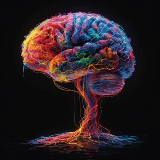 抽象3D脑神经网络 - 第1470期