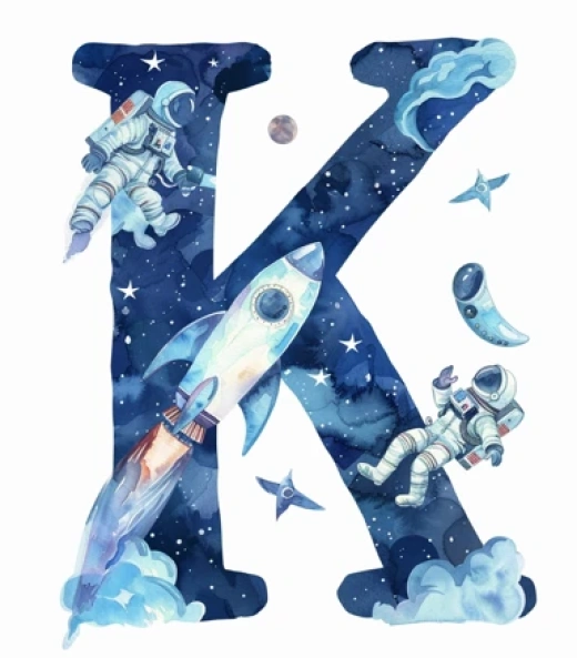 太空漫畫插圖系列-幸運小孩穿宇航服玩火箭 - 第8209期