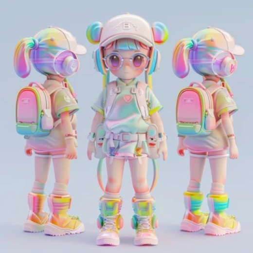 超萌少女IP系列3D盲盒玩具 - 第1894期