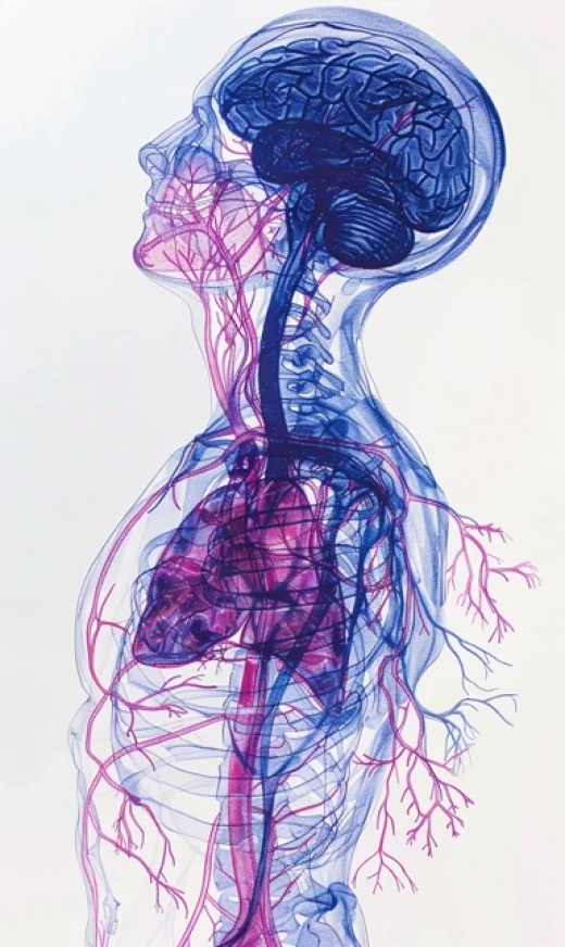 人體解剖藝術插畫集合-女性全身解剖、腦部結構、血管注射等主題 - 第7462期
