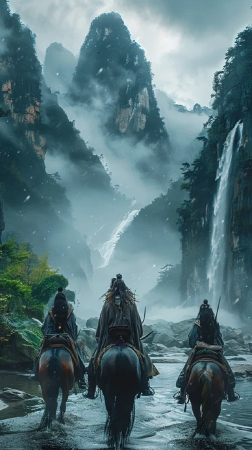 神秘山谷中的夜晚探險者 - 第2074期