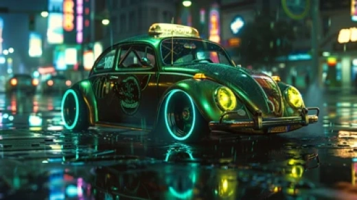 賽博朋克風格城市車輛場景合集 - 第3981期
