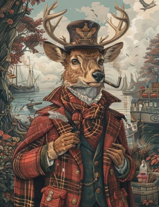 動物角色卡通形象集合-1920年代禁酒時代帶魚的黑幫貓、優(yōu)雅的犬人、老狼大學(xué)講師等 - 第2081期