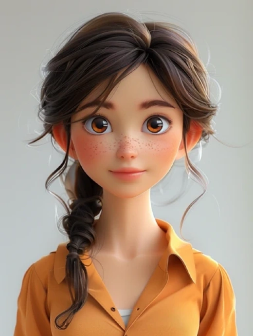 Pixar風格女性角色的3D卡通形象集合 - 第2394期