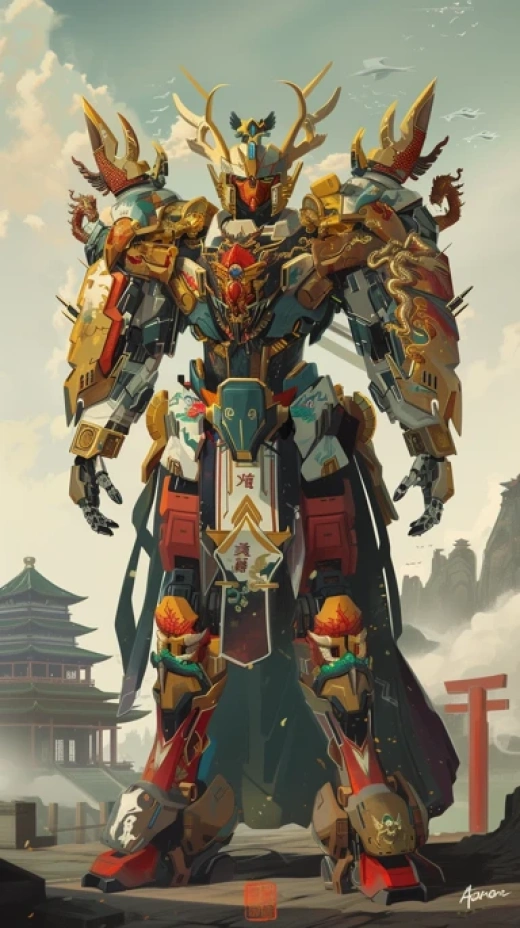 機(jī)甲卡通畫集-融合高科技機(jī)甲與流行藝術(shù)元素 - 第1320期