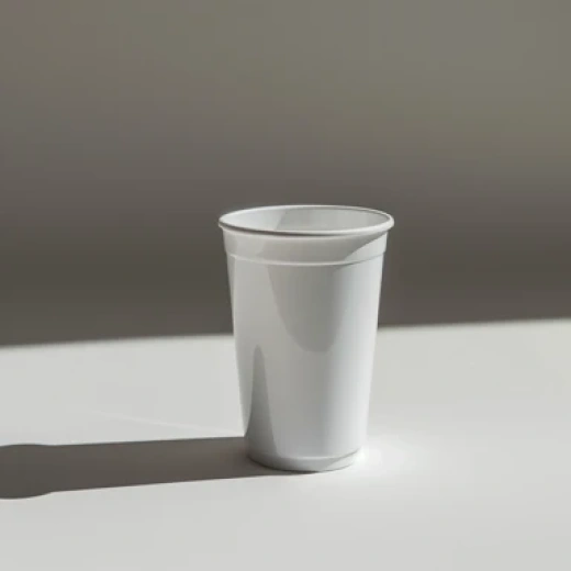 简约风产品摄影集合-白色奶瓶、白色塑料杯和牛油桶 - 第8763期