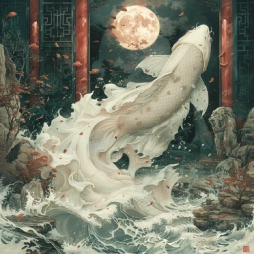 傳統(tǒng)中國(guó)風(fēng)錦鯉畫(huà)集-精美細(xì)膩的錦鯉和荷花風(fēng)景 - 第2756期