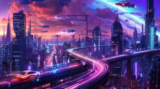 未來科幻城市風(fēng)光圖片集合-夢幻未來都市景觀全景 - 第7498期