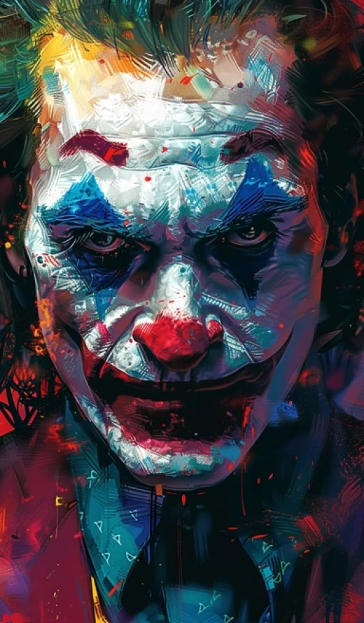 Joker形象插圖集合-經(jīng)典黑白、立體側(cè)面笑容、戲劇性肖像 - 第3729期