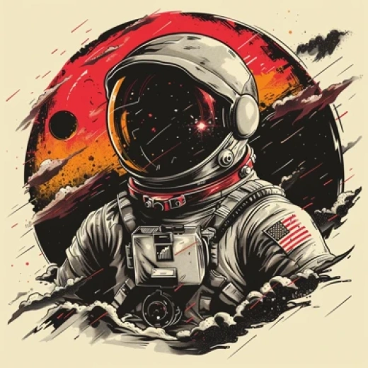 未來太空主題插圖集合-現代流行藝術風格的太空主題插圖 - 第6253期
