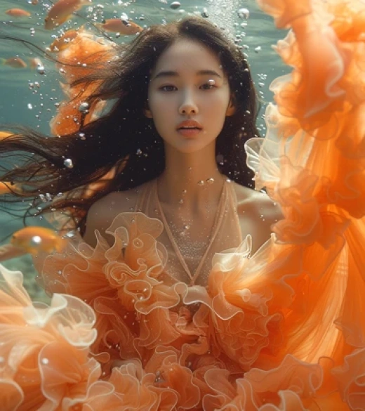 水下時尚攝影集合-美麗模特化身希臘女神 - 第1364期
