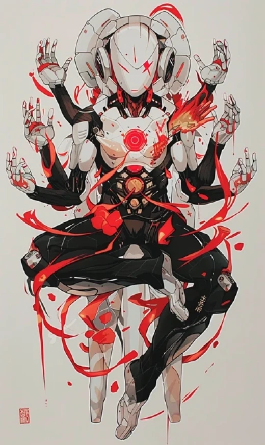 未來(lái)科幻繪畫集合-神秘日本神話與高科技末世主題 - 第2548期