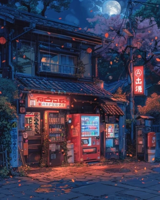 機械和東方美學的融合-蒸汽朋克日本城市 - 第0651期
