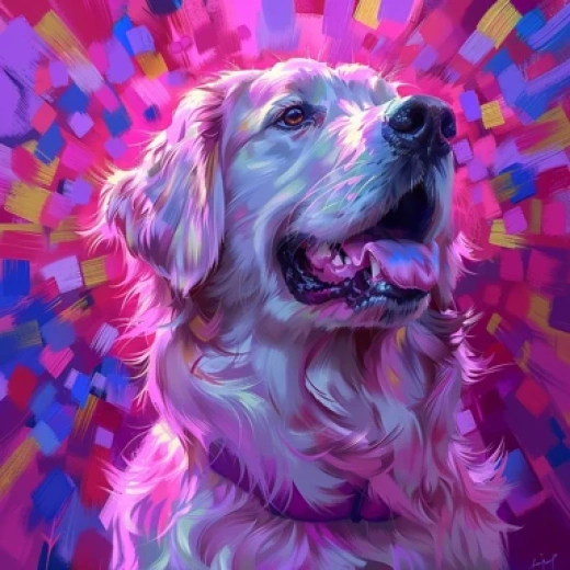 卡通狗狗圖片集合-金毛尋回犬、紐芬蘭犬、拉布拉多等卡通形象 - 第9834期