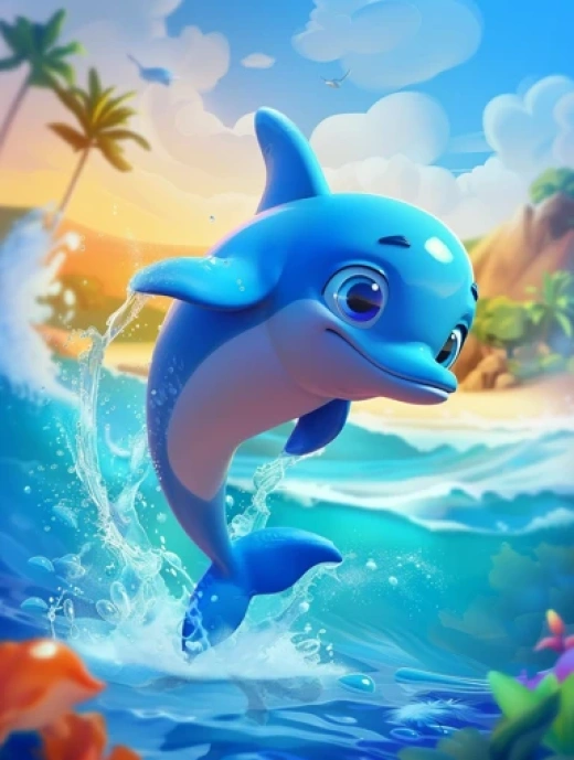 海底奇遇卡通插圖集合-海豚、章魚、鯨魚等海洋生物插圖 - 第4021期