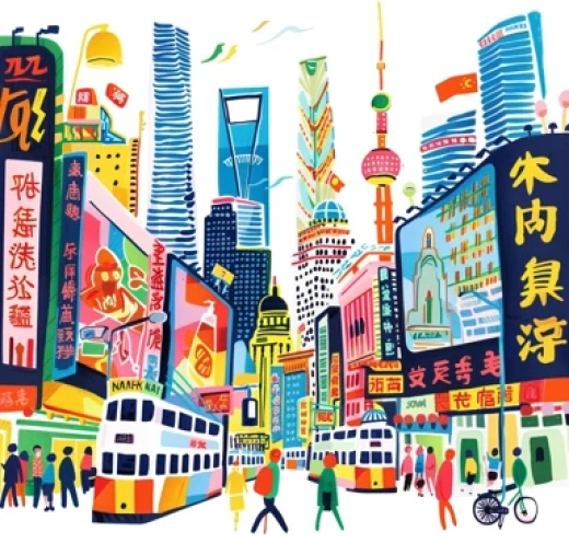 城市建筑風景插畫合集-結合新奇異藝術風格的城市景觀 - 第7825期