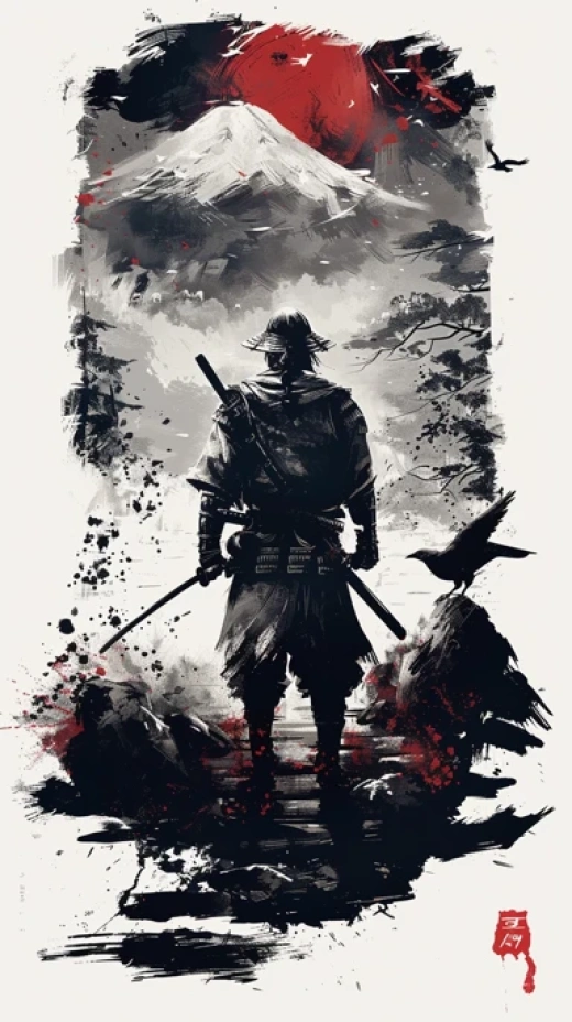 日本武士風格插畫集 - 第2304期