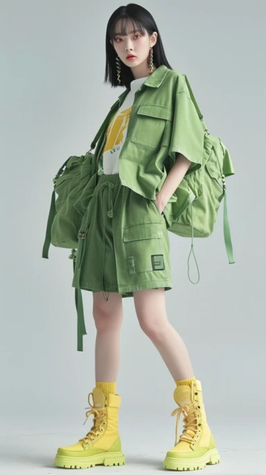 韓國少女時尚-夏季潮流兒童服裝 - 第8349期