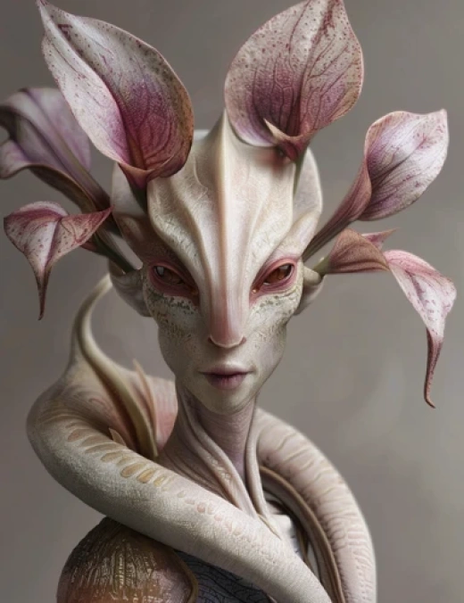 異世界生物藝術展-花朵打造的異星生物形象 - 第9573期