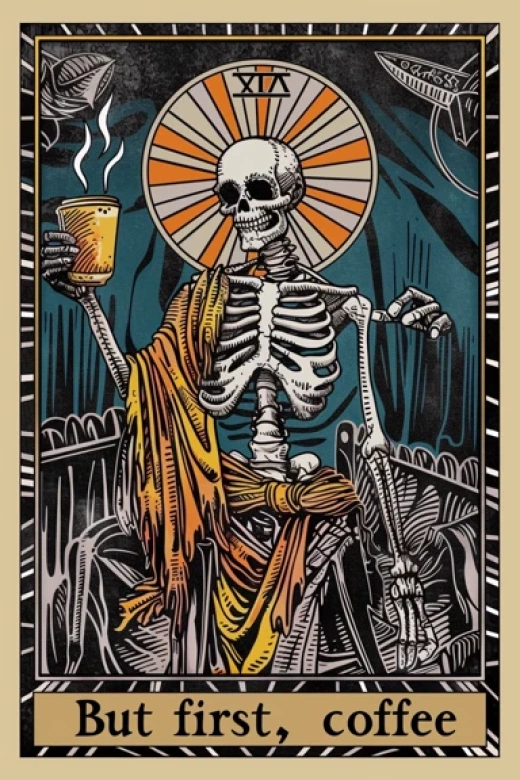 塔羅牌插圖系列-古典風格的塔羅牌插圖，包括死神、魔術師等 - 第2538期