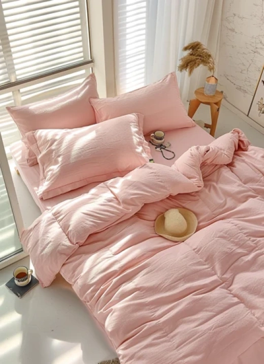 粉色床上用品的家居装饰图片集合 - 第0548期