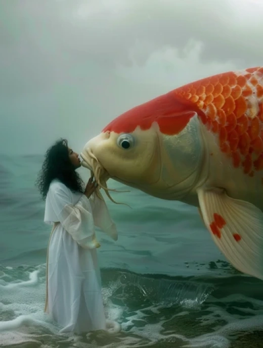 神秘仙女與錦鯉尾-幻想世界的奇幻藝術 - 第5924期