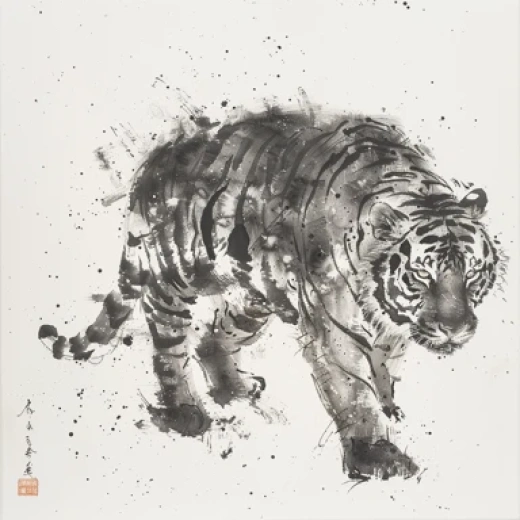 東方虎水墨畫圖片集合-展現(xiàn)中國虎的多種藝術(shù)表現(xiàn) - 第0326期