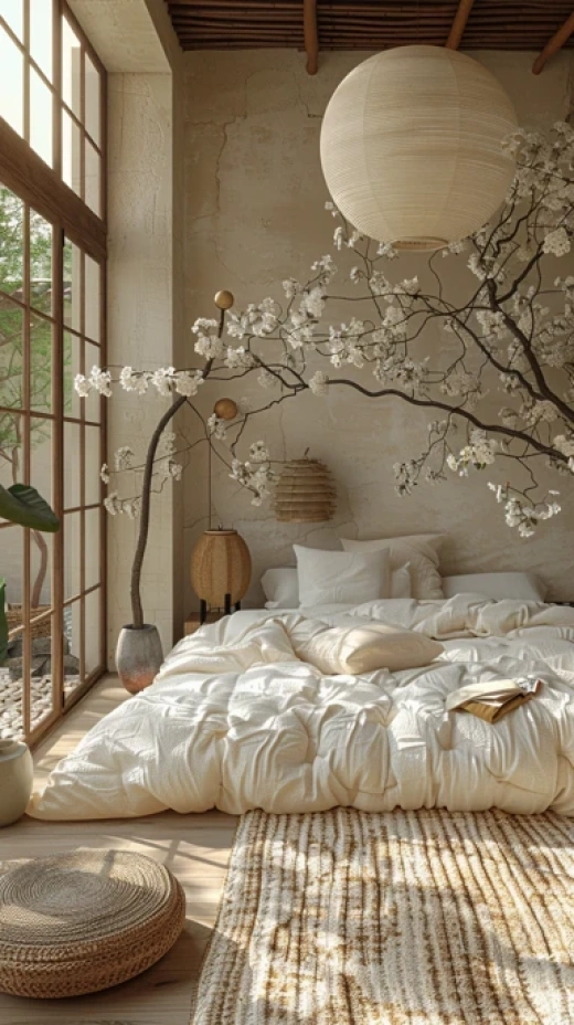 浪漫卧室设计图片集合-Boho风格小柜、浪漫氛围、北欧风格卧室 - 第6137期