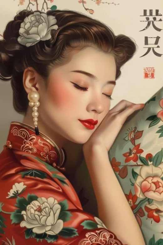 中国风女孩插画集合-浓烈色彩、宗教象征和时尚设计插画 - 第2134期