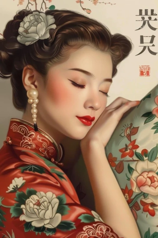 中國風女孩插畫集合-濃烈色彩、宗教象征和時尚設計插畫 - 第2134期