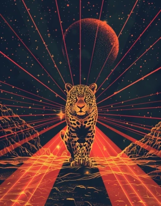 視覺迷幻藝術合集-神秘動物與抽象幻想元素 - 第7420期