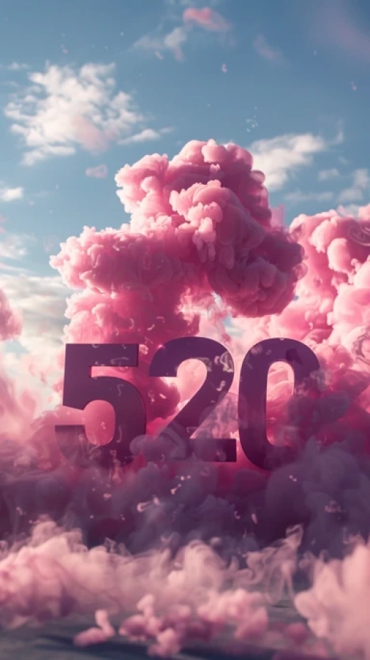 梦幻飘渺图片集合-绿粉色云层横向平面 - 第4875期
