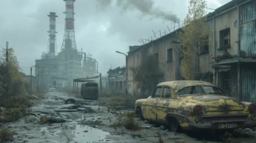 废弃城市景观图集-苏维埃风格荒芜景观 - 第9514期