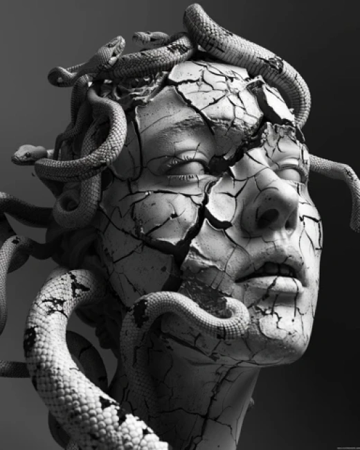 美杜莎雕塑系列-神话中的邪恶之美 - 第7951期