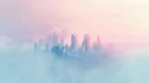 夢幻城市風(fēng)景-夜幕下的未來城市 - 第8304期
