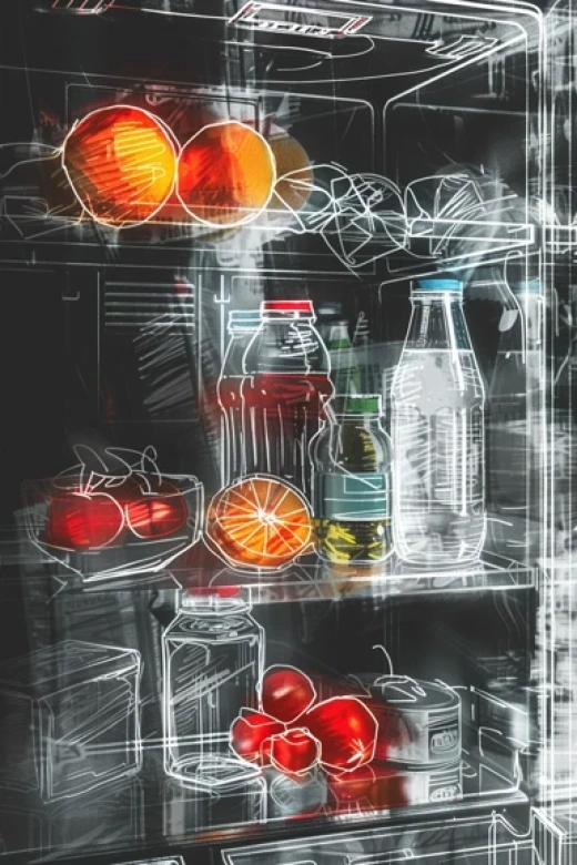 智能冰箱内景图片集合-超市货架、购物清单和未来主义冰箱 - 第5768期