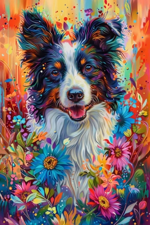 抽象邊境牧羊犬藝術圖片集合 - 第9074期