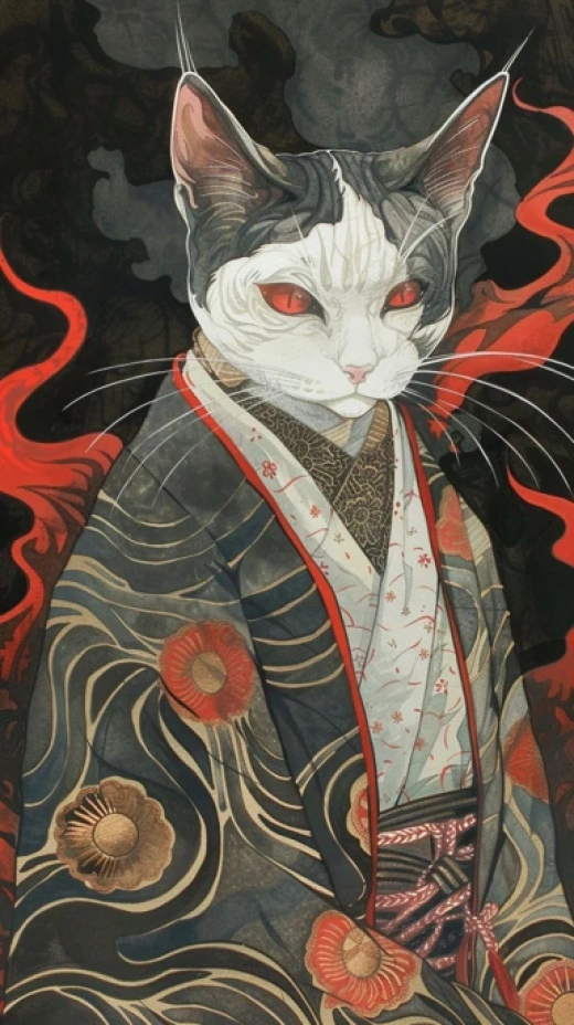 異想天開的貓咪形象合集-獨特風格的貓咪藝術作品展示 - 第0265期