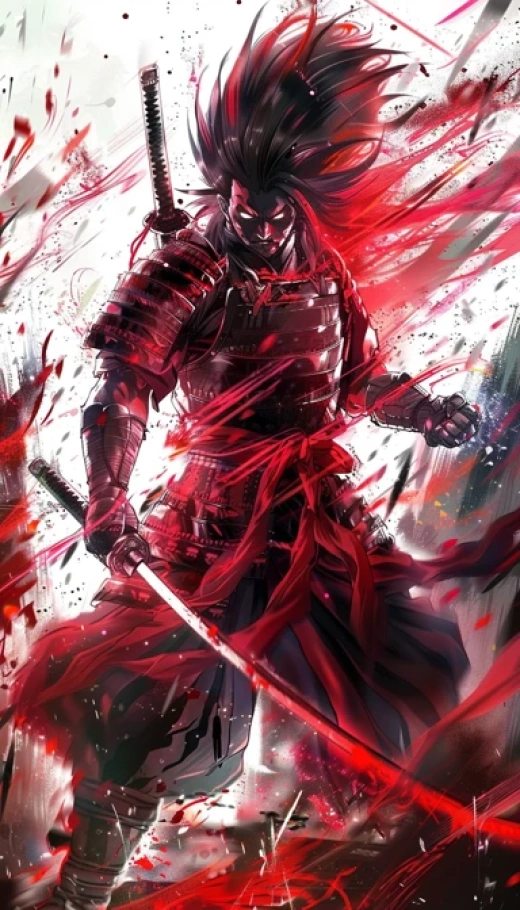 日本武士動漫壁紙集合-激情紅色神龍合體搏斗 - 第0193期