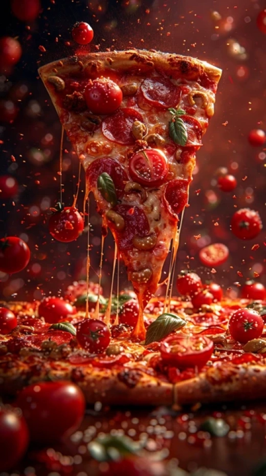 美食狂欢：美味披萨与快乐顾客的视觉盛宴 - 第9501期