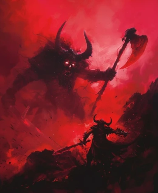 惡魔戰爭-紅黃黑色主題的RPG游戲BOSS形象 - 第5814期